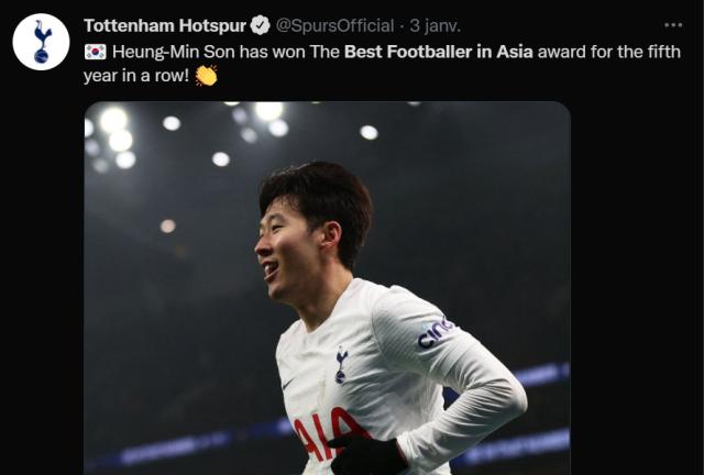 1641565451334004483.png 柠檬直播-热刺官网首页: 孙兴慜获体坛周报2021亚洲金球奖